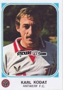 Figurina Karl Kodat - Football Belgium 1976-1977 - Panini