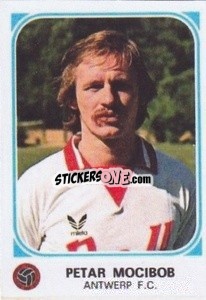 Sticker Petar Mocibob - Football Belgium 1976-1977 - Panini