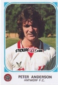 Sticker Peter Anderson - Football Belgium 1976-1977 - Panini