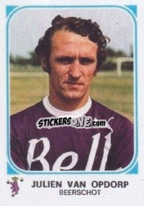 Sticker Julien Van Opdorp - Football Belgium 1976-1977 - Panini