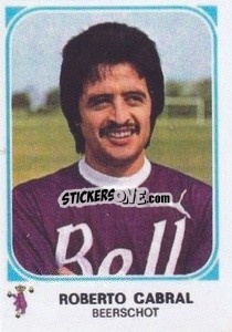 Sticker Roberto Cabral - Football Belgium 1976-1977 - Panini