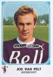 Figurina Jos Van Pelt - Football Belgium 1976-1977 - Panini