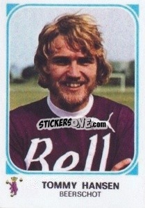 Sticker Tommy Hansen - Football Belgium 1976-1977 - Panini