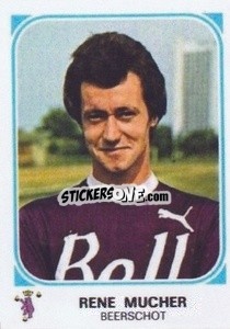 Sticker Rene Mucher - Football Belgium 1976-1977 n. 68 - Panini