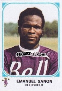 Sticker Emanuel Sanon - Football Belgium 1976-1977 n. 69 - Panini