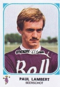 Cromo Paul Lambert - Football Belgium 1976-1977 - Panini