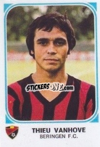 Figurina Thieu Vanhove - Football Belgium 1976-1977 - Panini