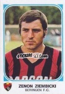Sticker Zenon Ziembicki - Football Belgium 1976-1977 - Panini