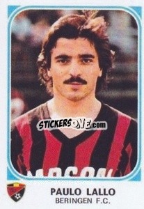 Sticker Paulo Lallo - Football Belgium 1976-1977 - Panini