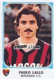 Sticker Paulo Lallo - Football Belgium 1976-1977 n. 84 - Panini