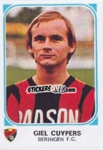 Sticker Giel Cuypers - Football Belgium 1976-1977 - Panini