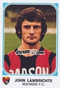 Sticker John Lambrichts - Football Belgium 1976-1977 n. 91 - Panini