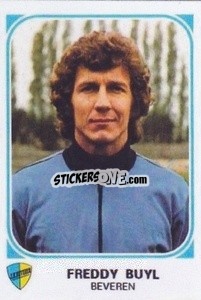 Sticker Freddy Buyl - Football Belgium 1976-1977 - Panini