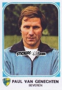 Sticker Paul Van Genechten - Football Belgium 1976-1977 n. 102 - Panini