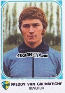 Sticker Freddy Van Gremberghe - Football Belgium 1976-1977 - Panini
