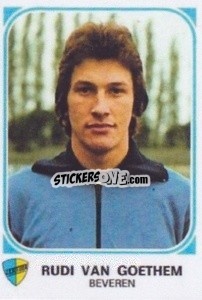 Cromo Rudi Van Goethem - Football Belgium 1976-1977 - Panini