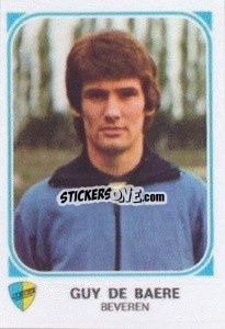 Sticker Guy De Baere - Football Belgium 1976-1977 n. 108 - Panini
