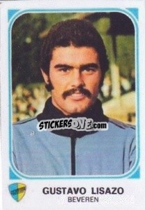 Sticker Gustavo Lisazo - Football Belgium 1976-1977 n. 109 - Panini
