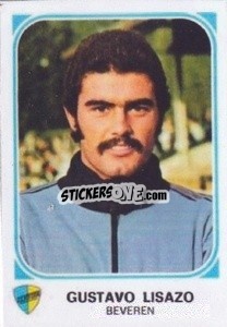 Cromo Gustavo Lisazo - Football Belgium 1976-1977 - Panini