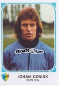 Sticker Johan Coninx - Football Belgium 1976-1977 - Panini