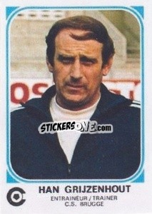 Sticker Han Grijzenhout - Football Belgium 1976-1977 - Panini
