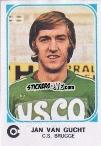 Sticker Jan Van Gucht - Football Belgium 1976-1977 - Panini