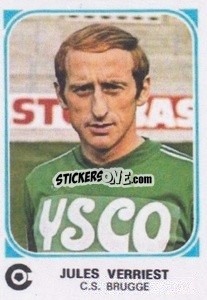 Figurina Jules Verriest - Football Belgium 1976-1977 - Panini