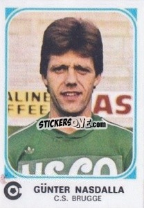 Sticker Gűnter Nasdalla - Football Belgium 1976-1977 - Panini