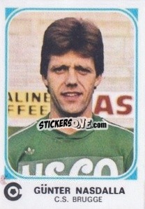 Sticker Gűnter Nasdalla - Football Belgium 1976-1977 n. 124 - Panini