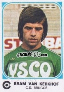 Sticker Bram Van Kerkhof - Football Belgium 1976-1977 n. 131 - Panini