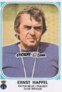 Sticker Ernst Happel - Football Belgium 1976-1977 - Panini