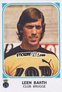 Sticker Leen Barth - Football Belgium 1976-1977 - Panini