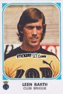 Figurina Leen Barth - Football Belgium 1976-1977 - Panini