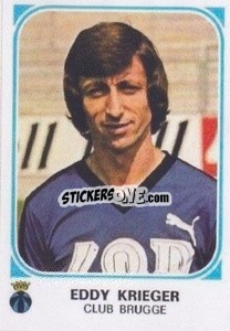 Sticker Eddy Krieger - Football Belgium 1976-1977 - Panini