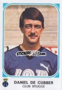 Sticker Daniel De Cubber - Football Belgium 1976-1977 - Panini