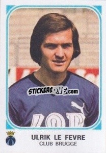 Sticker Ulrik Le Fevre - Football Belgium 1976-1977 - Panini
