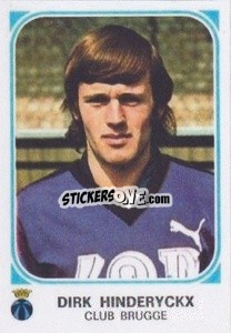Cromo Dirk Hinderyckx - Football Belgium 1976-1977 - Panini