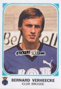 Sticker Bernard Verheecke - Football Belgium 1976-1977 - Panini