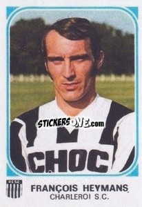 Cromo François Heymans - Football Belgium 1976-1977 - Panini