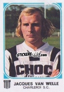 Sticker Jacques Van Welle - Football Belgium 1976-1977 - Panini