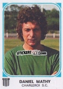 Cromo Daniel Mathy - Football Belgium 1976-1977 - Panini