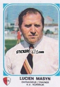 Figurina Lucien Masyn - Football Belgium 1976-1977 - Panini