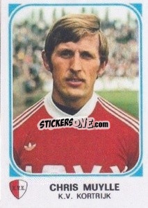 Sticker Chris Muylle - Football Belgium 1976-1977 - Panini