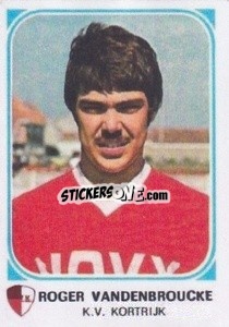Sticker Roger Vandenbroucke - Football Belgium 1976-1977 - Panini