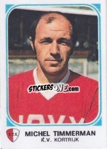 Cromo Michel Timmerman - Football Belgium 1976-1977 - Panini