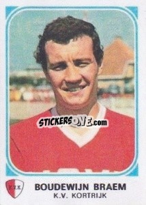 Cromo Boudewijn Braem - Football Belgium 1976-1977 - Panini