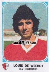 Cromo Louis De Weerdt - Football Belgium 1976-1977 - Panini