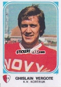 Cromo Ghislain Vergote - Football Belgium 1976-1977 - Panini