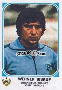 Figurina Werner Biskup - Football Belgium 1976-1977 - Panini