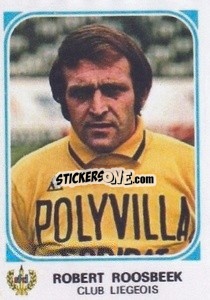Sticker Robert Roosbeek - Football Belgium 1976-1977 - Panini